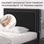 Ensemble de chambre en velours capitonné avec lit et 2 tables de chevet, aucun lit plateforme tapissier requis-118007010-118007011