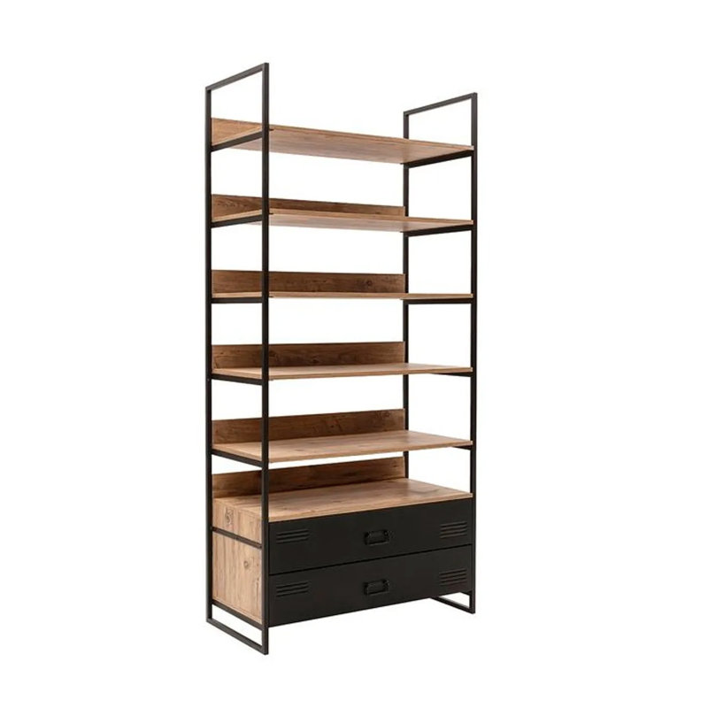 Armoire Sheila, Pin de l'Atlantique / noir