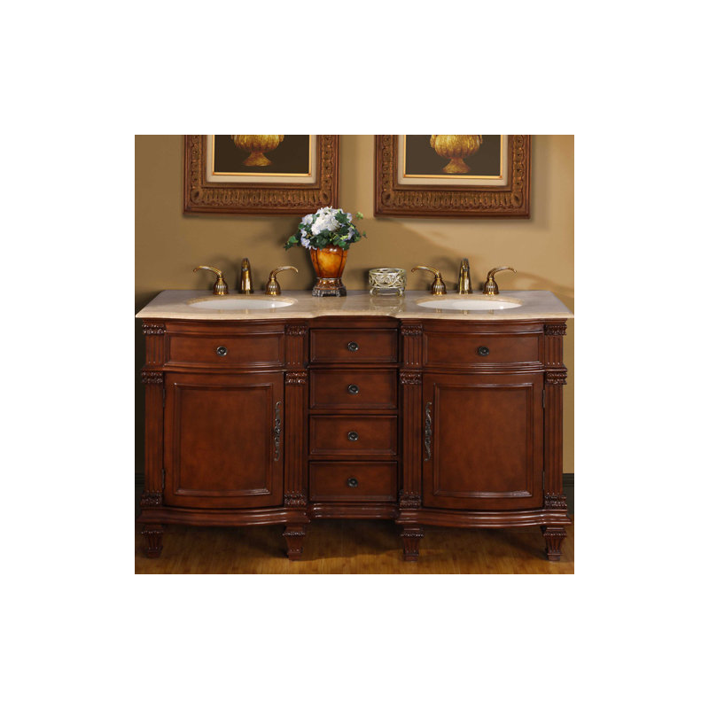 Ensemble de meuble-lavabo double 60 po Hartell