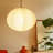 Jupiter LED Hanging Pendant Lamp - Japanese-Inspired Round Rice Paper Hanging Light (Bulb Included)