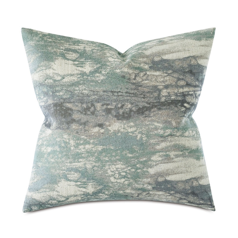 Boutique Abstract Reversible Throw Pillow, Spa