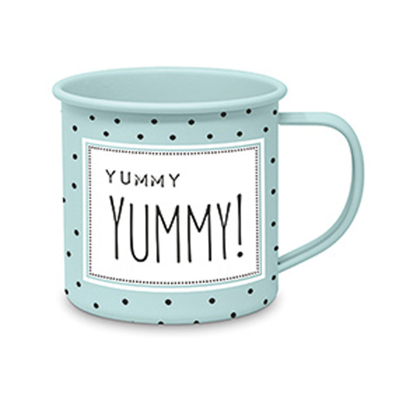 Powder-coated Metal Coffee Mug