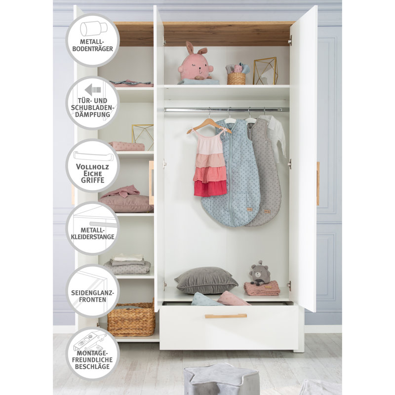 Ava 3 Door Wardrobe
