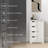 Highland Dunes Small Entryway Accent Cabinet with Doors and 4 Drawers White for Living Room
