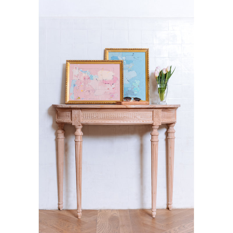 Camille 40.5'' W Solid Wood Console Table