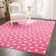 Tapis de zone rose Petrina