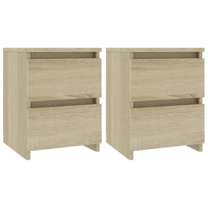 Armoire de rangement latérale pour le salon vidaXL, Chêne sonoma, Ensemble de 2