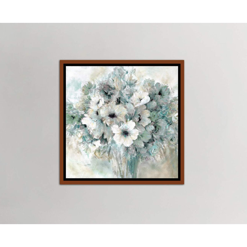 « envoyé avec l’amour » par carol robinson-print, Toile avec cadre en bois classique, H 26 po x l 26 po x P 1,5 po