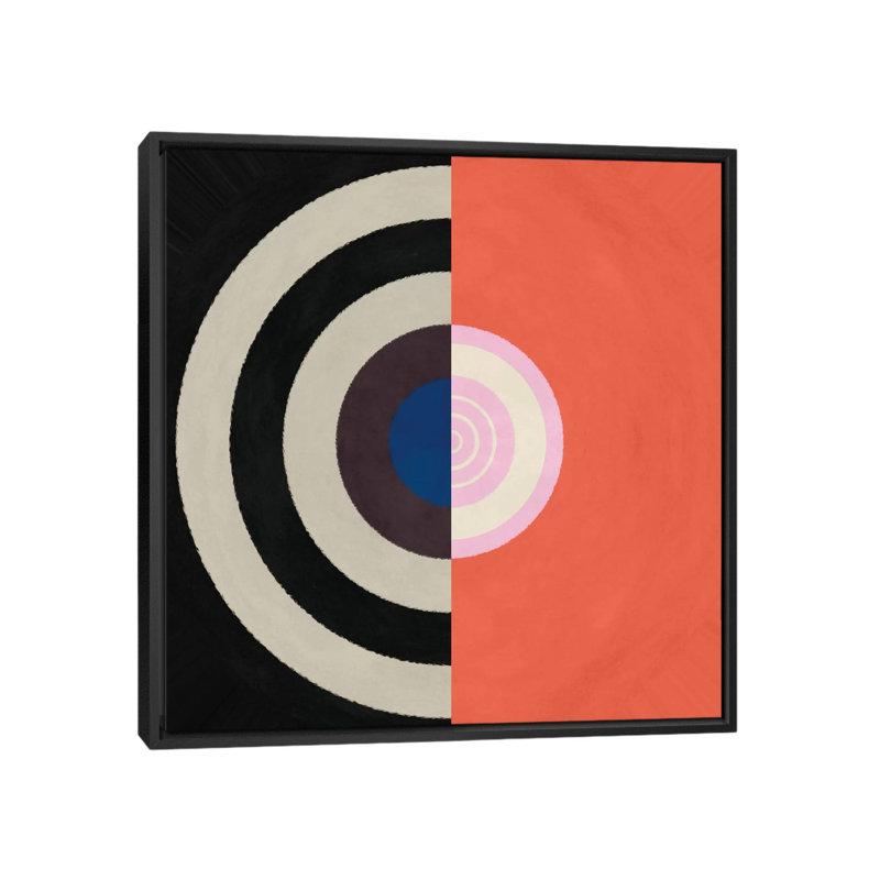 Albree Modern Inner Vortex Tunnel, impression sur toile tendue, H 18 po x l 18 po x P 1,5 po, Toile avec cadre noir