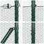 Vidaxl Fence With Posts PVC-Coated Steel-116797840-116797842