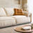 Beige Polyester Modular Sofa cushion Loveseat