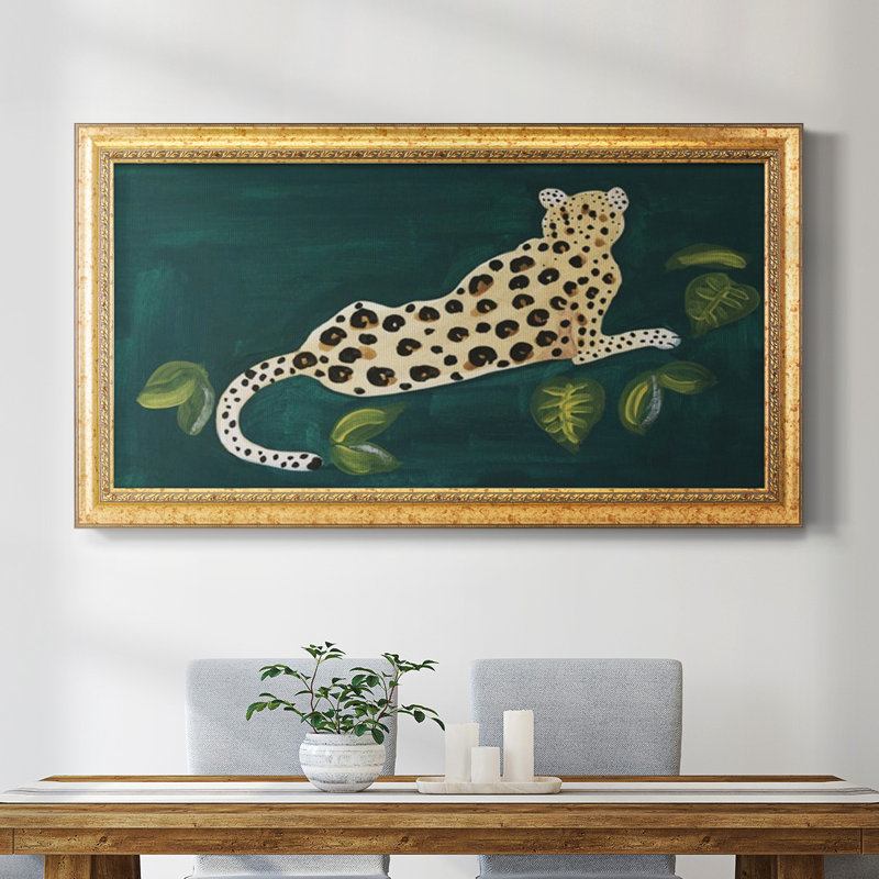 " Lethargic Leopard I ", 21" H x 37" W x 2.5" D