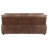 Dark Brown Padded Arm Sofa