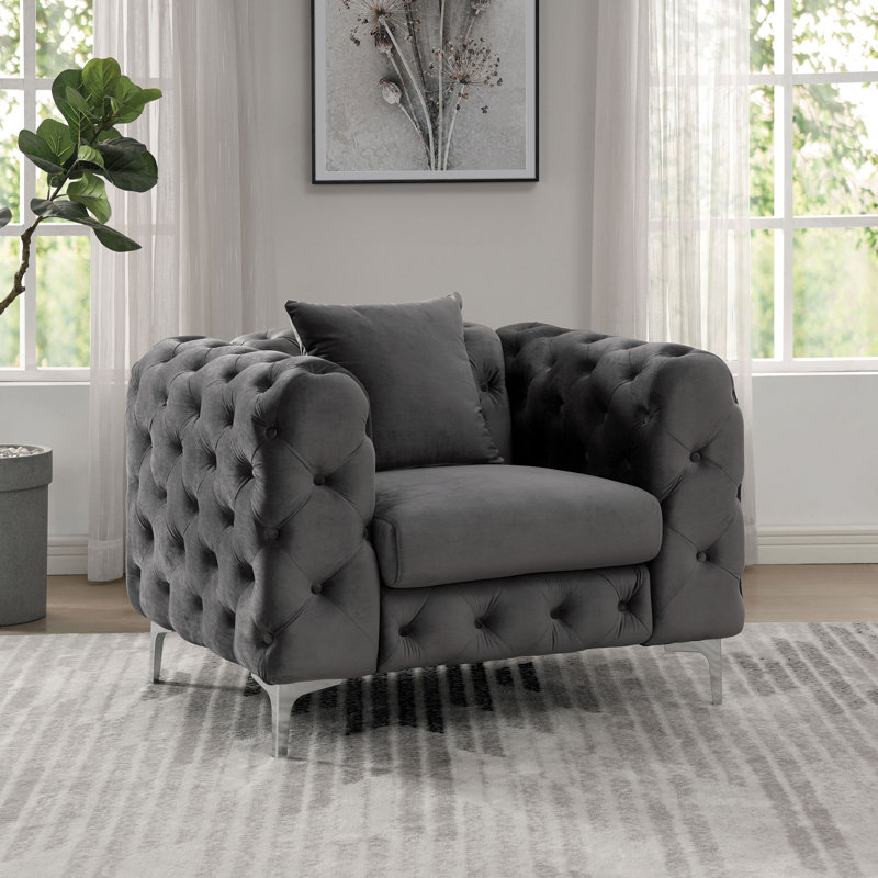 Fauteuil Hedin, Gris foncé
