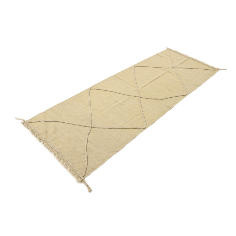 Tapis de couloir ivoire