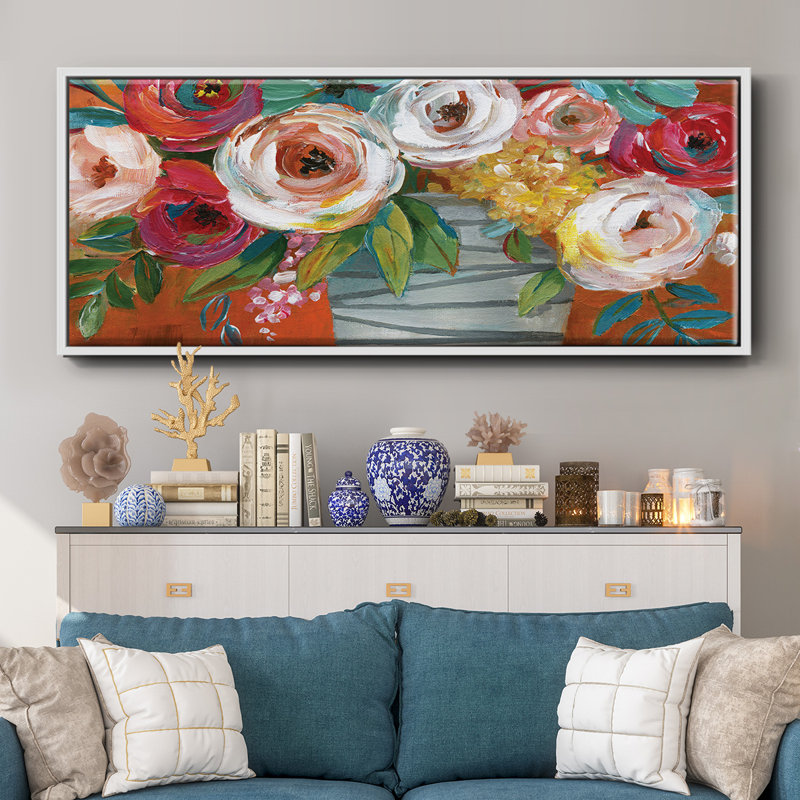 Color Burst I- Framed Canvas