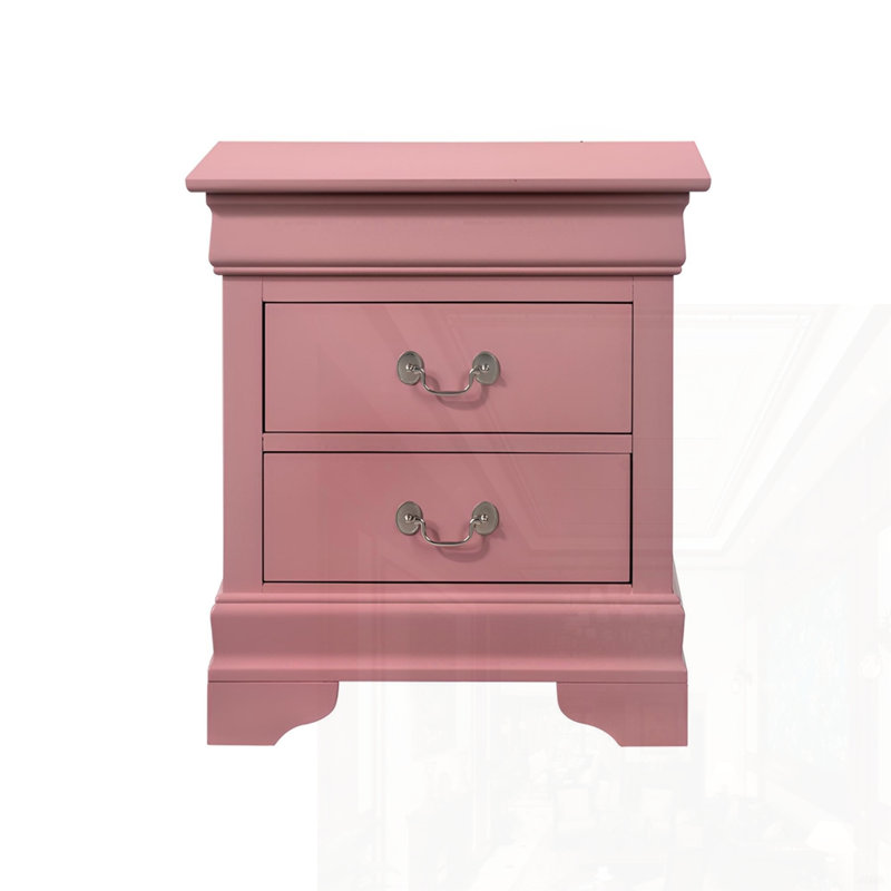 Table de chevet de charme, Rose