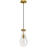 Luminaire suspendu de luxe à 1 lumière Raindrop