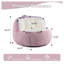 Fauteuil à billes surdimensionné en fausse fourrure multicolore avec rembourrage en mousse-130144127