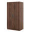 Armoire-penderie 2 portes en bois avec 3 tablettes de rangement