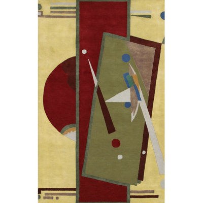 Wool Abstract Indoor Rug