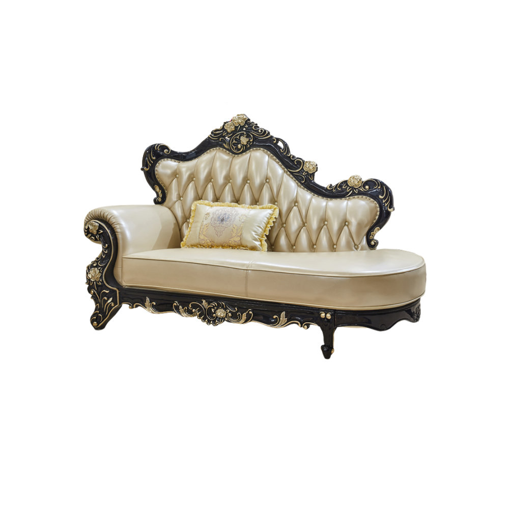 FURNITURE LEISURE, INC. European Style Solid Wood Indoor Chaise Lounges