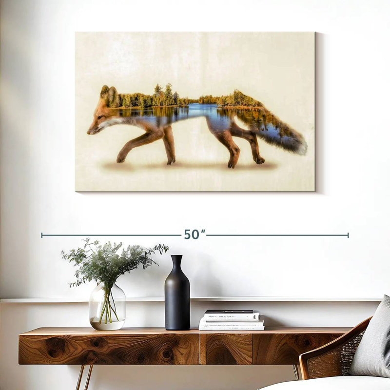Brampt Forest Fox, 26" H x 39" W