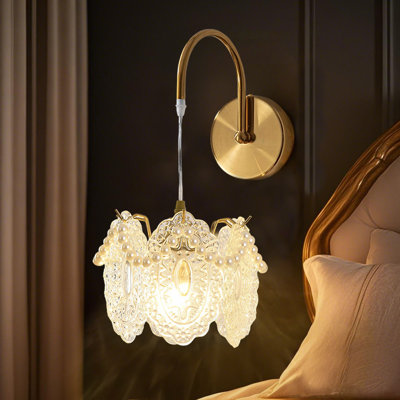 Appliques murales en verre French Light Luxury
