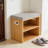 Shoe Storage Bench With Cushioned Seat, 2-Tier Adjustable Shoe Rack Organizer Cabinet For Entryway, Living Room, Hallway, And Bedroom