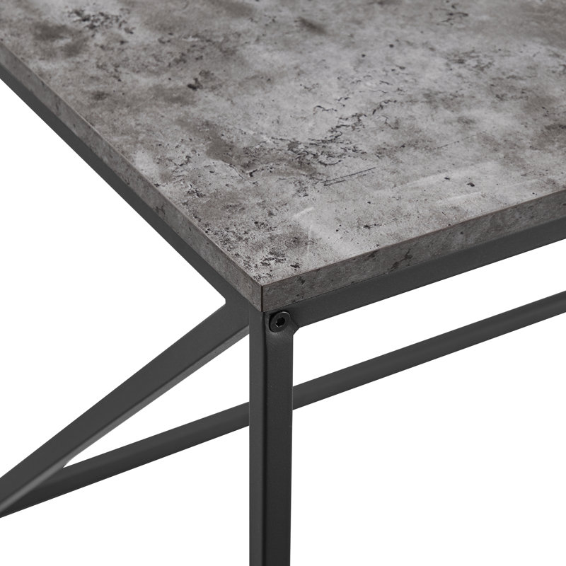 Table basse à structure ouverte Ziegler, Béton foncé