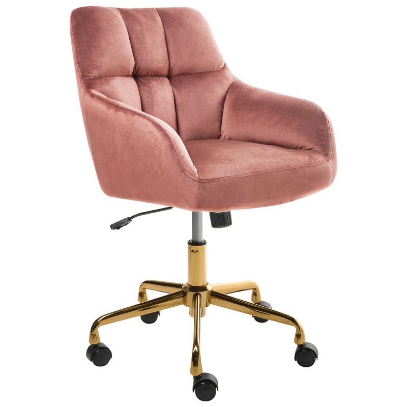 Polyester Office Chair, Pink