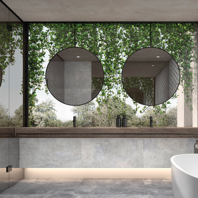 Carreau de porcelaine aspect béton blanc naturel 20 po x 40 po Kangen