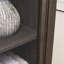 Armoire autoportante avec design rétro pour le vestibule - Rangement de cuisine spacieux à tablettes brunes