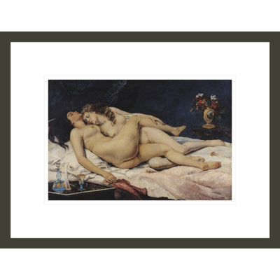 Le Sommeil par Gustave Courbet, impression giclée encadrée