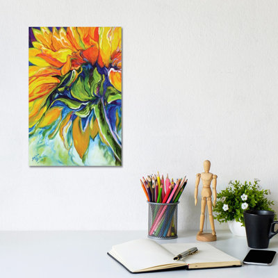 Sunflower In July by Marcia Baldwin - Wrapped Canvas Print