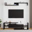 Meuble télé Alvaro 60,2 po - Console multimédia 1 tiroir avec tablettes ouvertes | Meuble audio-vidéo mural moderne pour téléviseur de 50 à 70 po-93284038