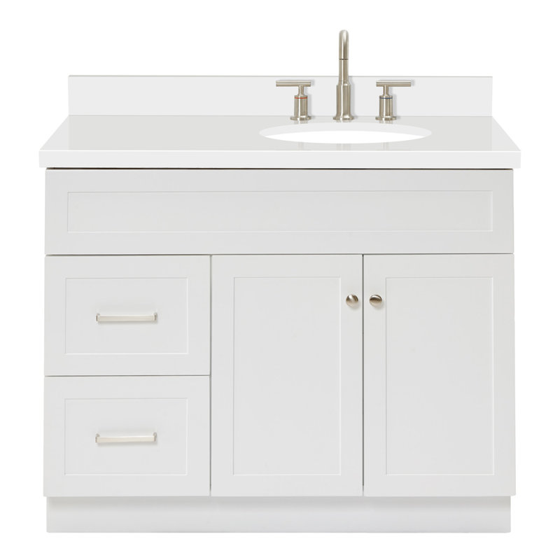 Ensemble de meuble-lavabo simple 43 po Abell, Blanc