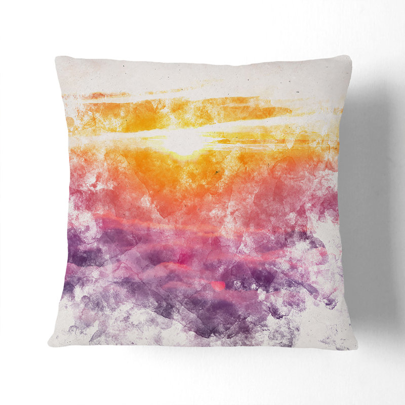 Sunrise over Bali Cushion with Filling, 40cm H x 40cm W x 15cm D