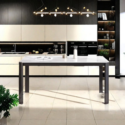 Italian style rectangular simple dining table