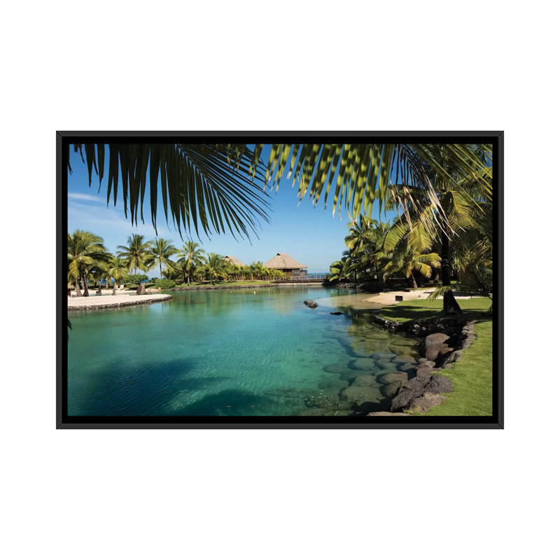 Reproduction de photo sur toile, H 18 po x l 26 po x P 1,5 po, Toile avec cadre noir, Pas de tapis