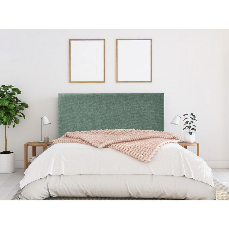 Franda Upholstered Headboard, Double (4'6), Linoso Duke Blue