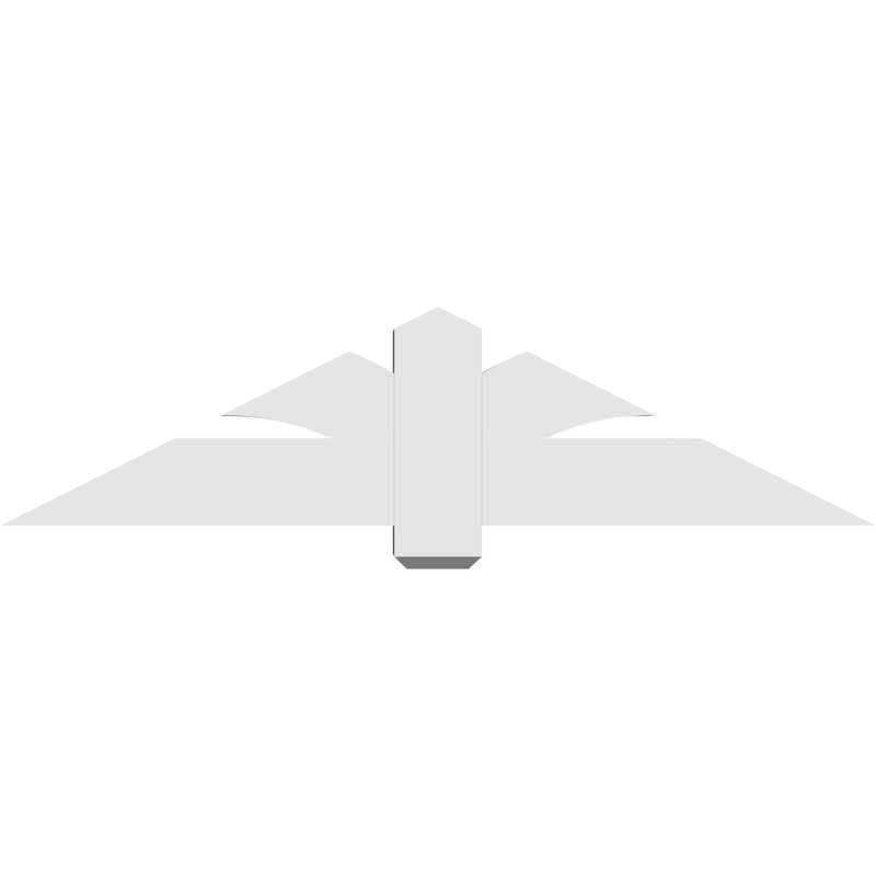Support pour pignon en PVC Redmond, H 15 po x l 60 po (pas: 6/12), P 6 po x F 6 po