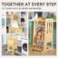 Kitchen stool helper adjustable height child standing learning tower wooden kids step stools for bathroom-258557307