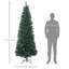 Grand arbre de Noël artificiel avec base en acier, vert-1394407316