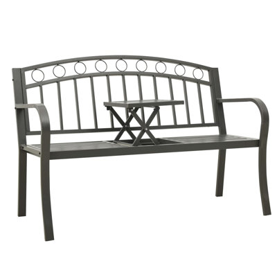 Brac Steel Garden Bench by Wildon Home