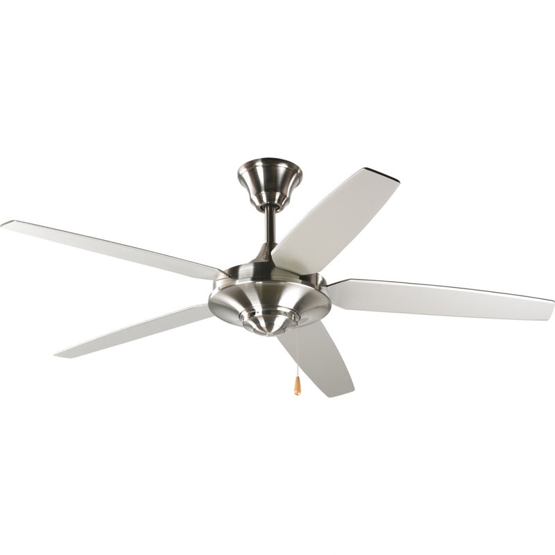 Air Pro 54'' Ceiling Fan, Brushed Nickel with Silver / Cherry Blades