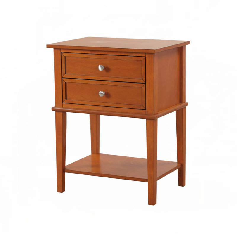 Modern Nightstand, Cherry