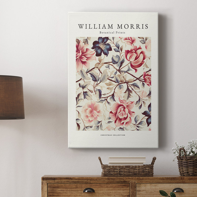 Imprimé floral rétro XXXIV - galerie Cavas, H 36 po x l 24 po
