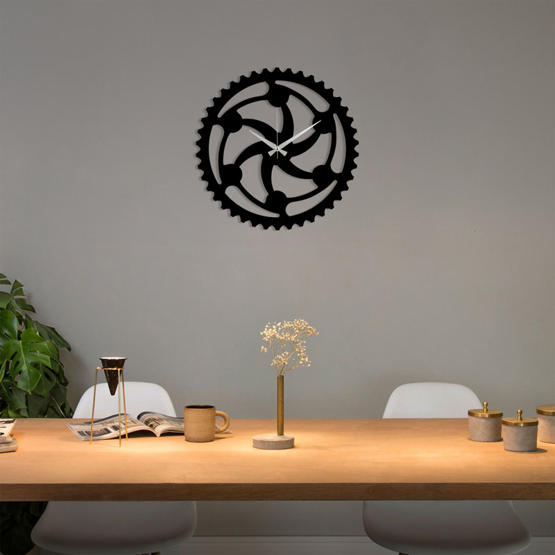 Horloge murale Jepson, Noir / argenté