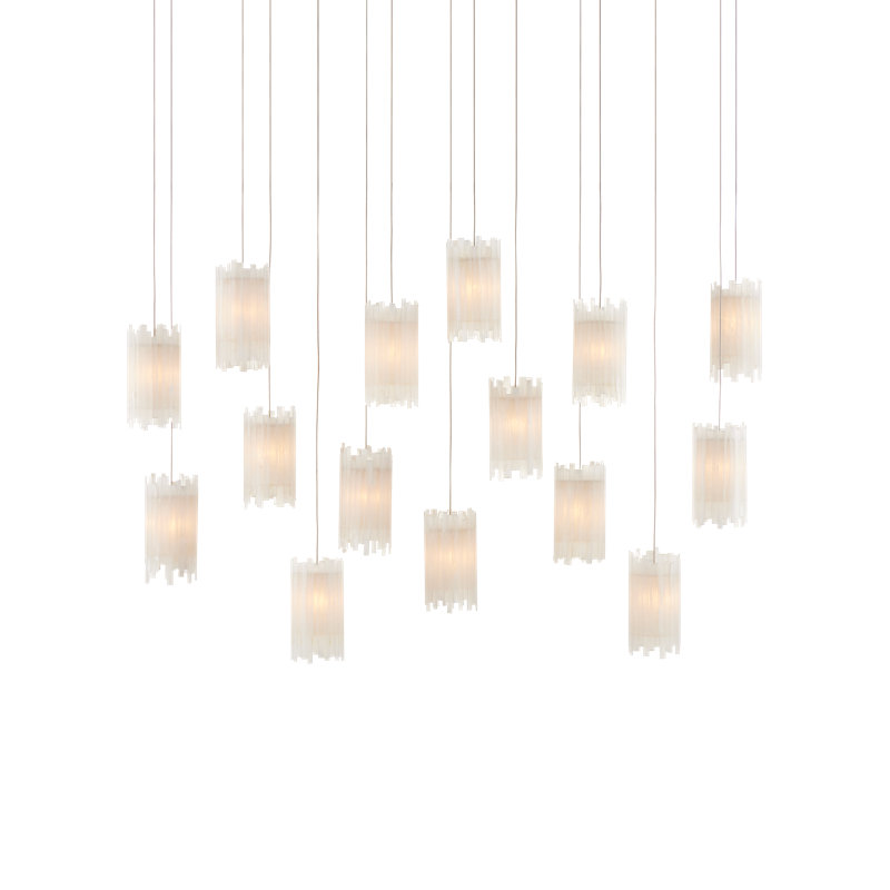 Luminaire suspendu rectangulaire à 15 lumières Escenia